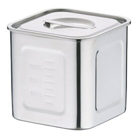 三宝産業｜SAMPO SANGYO 18-8深型角キッチンポット 15cm ＜AKK06015＞[AKK06015]