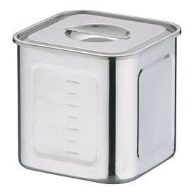 三宝産業｜SAMPO SANGYO 18-8深型角キッチンポット 18cm ＜AKK06018＞[AKK06018]