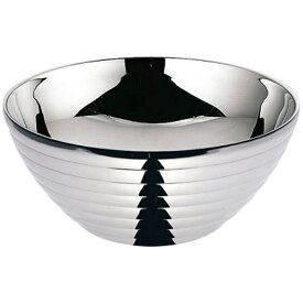 三宝産業｜SAMPO SANGYO 18-8 サラダボール/ライン（ダブル） 二重中空構造 14cm ＜PSLL502＞[PSLL502]