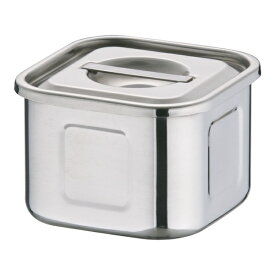 三宝産業｜SAMPO SANGYO 18-8 深浅型 角キッチンポット 8cm ＜AKK9701＞[AKK9701]