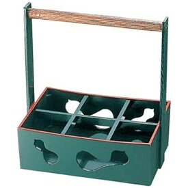 福井クラフト｜Fukui Craft 木製ビール運び（6本入） グリーン天朱 81291220 ＜RFI1901＞[RFI1901]