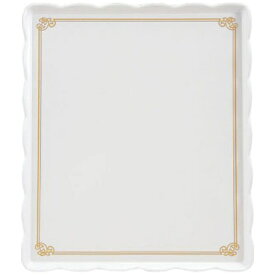 よし与工房｜oshiyo-kobo ウェーブメラミンケーキトレー(金唐草) YO-3035-G ＜WKCN801＞[WKCN801]