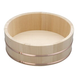 雅漆工芸｜MIYABI URUSHI KOGEI 木製銅箍 飯台(サワラ材) 24cm ＜BHV01024＞[BHV01024]