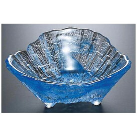 吉沼硝子｜Yoshinuma Glass 荒岩 三ツ足中鉢 04-512CB コバルト ＜RAL2401＞[RAL2401]