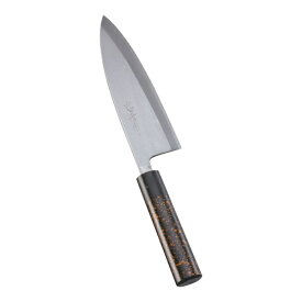 インテックカネキ｜INTEC Kaneki 歌舞伎調和庖丁 忠舟 出刃 19.5cm 黒金茶 ＜ATD0210＞[ATD0210]