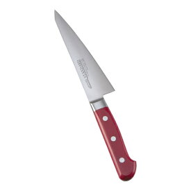 實光｜JIKKO 堺實光 スタンダード抗菌プラスチック柄 骨スキ(角型) 15cm(ツバ付) 赤 ＜AZT7205＞[AZT7205]