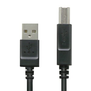 ELECOMbGR 1.0m [USB A-B^Cv] USB2.0炩P[u@iubNj@U2C-BY10BK[U2CBY10BK]yrb_pcaccz