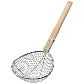 新越ワークス｜shinetsu-works TS 木柄 ステンレスすくい網 特大スイノー型 極荒目 ＜ASK3901＞[ASK3901]