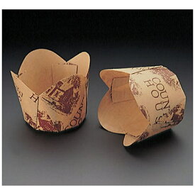 天満紙器｜TEMMA SHIKI チューリップカップ茶 M-306(100枚入) ＜WTY65306＞[WTY65306]