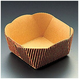 天満紙器｜TEMMA SHIKI ベーキングトレー リーフ柄正方型 CT-205 (50枚入) ＜WBC30＞[WBC30]