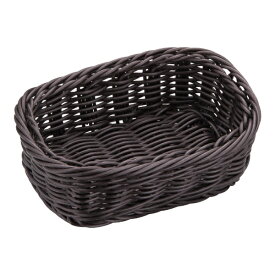 萬洋｜manyo 樹脂バスケット 角型 こげ茶 91-072C ＜WBS8006＞[WBS8006]