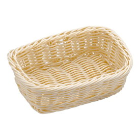 萬洋｜manyo 樹脂バスケット 角型 白 91-073A ＜WBS7805＞[WBS7805]