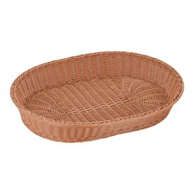 萬洋｜manyo 樹脂バスケット 小判 60cm ナチュラル(茶) ＜WBS1805＞[WBS1805]