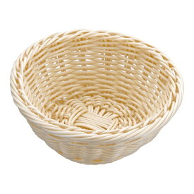 萬洋｜manyo 樹脂バスケット 丸型 白 91-079A ＜WBS8105＞[WBS8105]