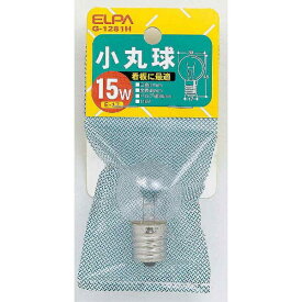 ELPA｜エルパ G-1281H 電球　小丸球 クリア [E17 /ボール電球形 /1個][G1281H]