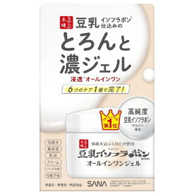 常盤薬品｜TOKIWA Pharmaceutical SANA（サナ）なめらか本舗 豆乳イソフラボン含有のオールインワンジェル とろんと濃ジェル（100g)［オールインワンジェル］