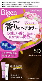 hoyu｜ホーユー Bigen（ビゲン） 香りのヘアカラー クリーム 5D 落ち着いたブラウン 1剤40g+2剤40g〔カラーリング剤〕