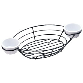 テーブルクラフト｜TABLE CRAFT ワイヤー オーバルバスケット H711372BK ＜PBS4201＞[PBS4201]