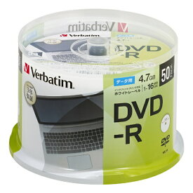Verbatim｜バーベイタム データ用DVD-R DHR47JP50SD1-B [50枚 /4.7GB /インクジェットプリンター対応]