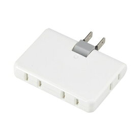 YAZAWA｜ヤザワ コーナータップ ホワイト Y02C400WH [直挿し /4個口 /スイッチ無][Y02C400WH]