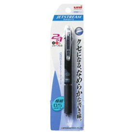 三菱鉛筆｜MITSUBISHI PENCIL [多機能ペン] ジェットストリーム 多機能ペン 2＆1 黒 （ボール径：0.5mm＋芯径0.5mm） パック商品 MSXE3500051P24