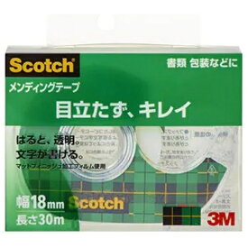 3Mジャパン｜スリーエムジャパン 3M　メンディングテープディスペンサー付　18mmX30m　巻芯径25mm 810-1-18D