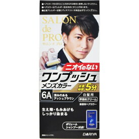 ダリヤ｜DARIYA サロンドプロ ワンプッシュメンズ 6A深みのあるアッシュブラウン