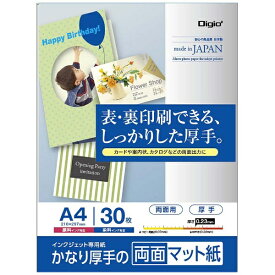 ナカバヤシ｜Nakabayashi 〔インクジェット〕　マット紙 MW 0.23mm （A4サイズ・30枚）　JPMW-A4S-30[JPMWA4S30]