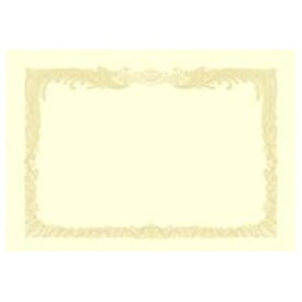 ササガワ｜SASAGAWA 〔各種プリンタ〕OA賞状用紙 縦書き用 [B5 /10枚] クリーム 10-1057[101057]
