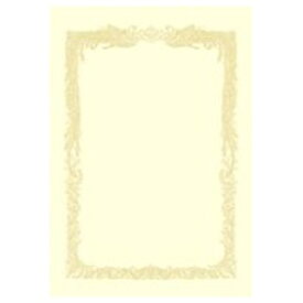 ササガワ｜SASAGAWA 〔各種プリンタ〕OA賞状用紙 横書き用 [B5 /10枚] クリーム 10-1058[101058]