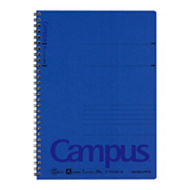 コクヨ｜KOKUYO Campus(キャンパス) ツインリングノート(色厚表紙) 青 T200A-B [セミB5・B5 /7mm(A罫) /横罫線]