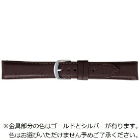 バンビ｜BAMBI 時計バンド 牛革 エコピュアラ ハイクラス かん幅20mm 美錠幅16mm 【金具色指定不可】 グレーシャス ダークブラウン BEA002BS