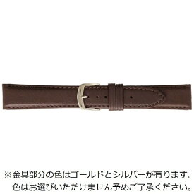 バンビ｜BAMBI 時計バンド 牛革 エコピュアラ ハイクラス かん幅19mm 美錠幅16mm 【金具色指定不可】 グレーシャス ブラウン BEA002CR
