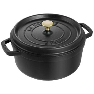 ストウブ ピコ ココット ラウンド 24cm 40500-241 [ブラック] (鍋  