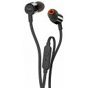 JBL｜ジェイビーエル イヤホン カナル型 JBLT210BLK ブラック [φ3.5mm ミニプラグ][JBLT210BLK]