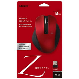 ナカバヤシ｜Nakabayashi マウス Digio2 Zシリーズ レッド MUS-RKF129R [BlueLED /無線(ワイヤレス) /5ボタン /USB]