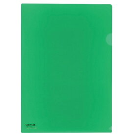 リヒトラブ｜LIHIT LAB. クリヤーホルダーA4 緑