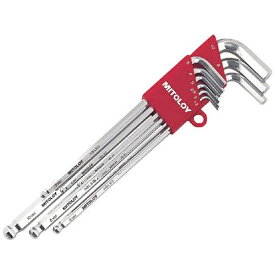 水戸工機｜MITOLOY ミトロイ　L型ホローレンチボールポイント　ロング　ミリ　ホルダー9本組セット HBL900