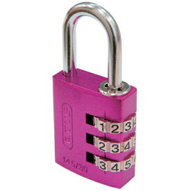 アブス｜ABUS ABUS　ナンバー可変式南京錠　145−30　ピンク 145-30-PI