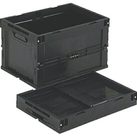 トラスコ中山｜TRUSCO NAKAYAMA 導電性折り畳みコンテナ 50L 黒 CR-S50-EA