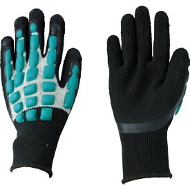 丸五｜Marugo MAMORU920-BK/GR-L すべり止め手袋 ブラック/グリーン [Lサイズ]