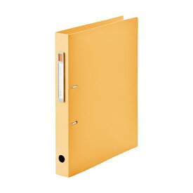 リヒトラブ｜LIHIT LAB. [ファイル] D型リングファイル ツイストリング オレンジ （A4タテ型・2穴） F-7684-4
