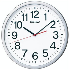セイコー｜SEIKO 掛け時計 【オフィスタイプ】 銀色メタリック KX229S [電波自動受信機能有][KX229S]