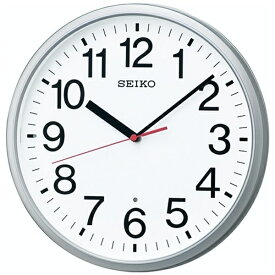 セイコー｜SEIKO 掛け時計 【オフィスタイプ】 銀色メタリック KX230S [電波自動受信機能有]