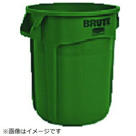 ニューウェルラバーメイド｜NEWELL RUBBERMAID ラウンドブルートコンテナ ダークグリーン 261006 [37L]《※画像はイメージです。実際の商品とは異なります》