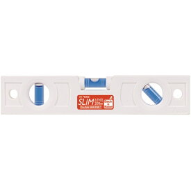シンワ測定｜Shinwa Rules シンワ　スリムレベル　200mm白　背面マグネット付　76332