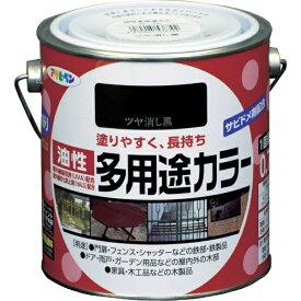 アサヒペン｜Asahipen アサヒペン　油性多用途カラー　0．7L　ツヤ消し黒　536792