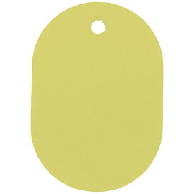 トラスコ中山｜TRUSCO NAKAYAMA TRUSCO　小判札　大　60X40mm　5枚入　黄色　THFL-Y《※画像はイメージです。実際の商品とは異なります》