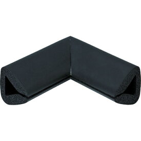 トラスコ中山｜TRUSCO NAKAYAMA TRUSCO　安心クッション　はさみこみ型　コーナー用　幅35mm　ブラック　TAC-160BK《※画像はイメージです。実際の商品とは異なります》