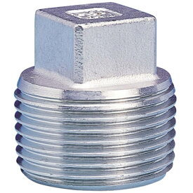 トラスコ中山｜TRUSCO NAKAYAMA TRUSCO　ねじ込み管継手　SUS　四角プラグ　25A　TP-25A《※画像はイメージです。実際の商品とは異なります》